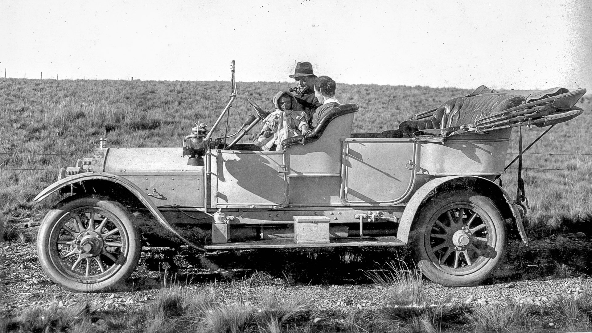 Mr Matheson with Sarah and Mary