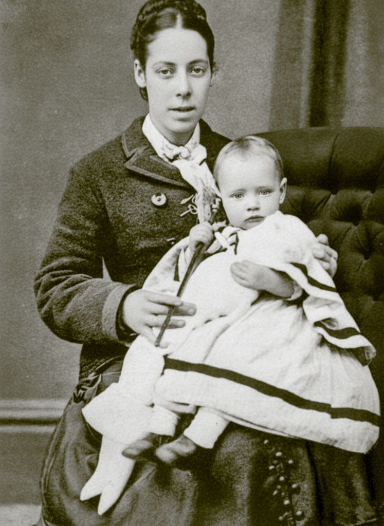 Amanda (nee Hocking) Cloake holding baby Berties Cloake