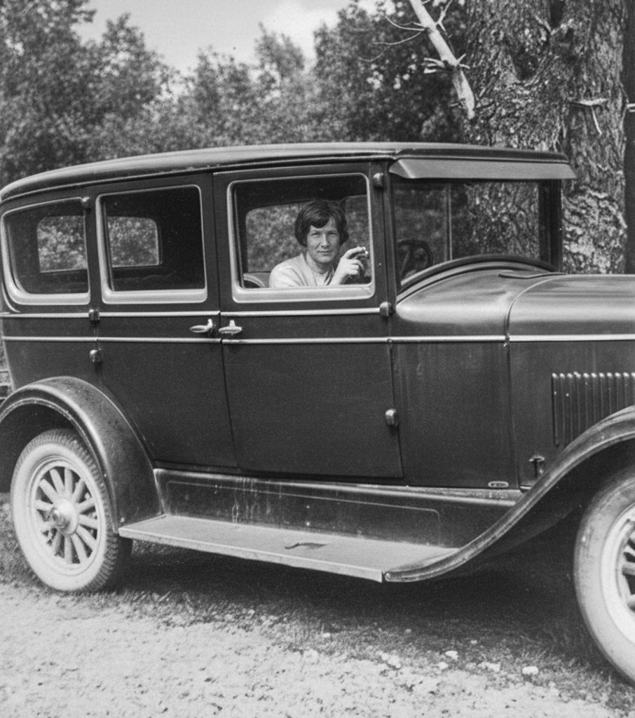 Harry Cloake dressed for Amy and Len's wedding c1929