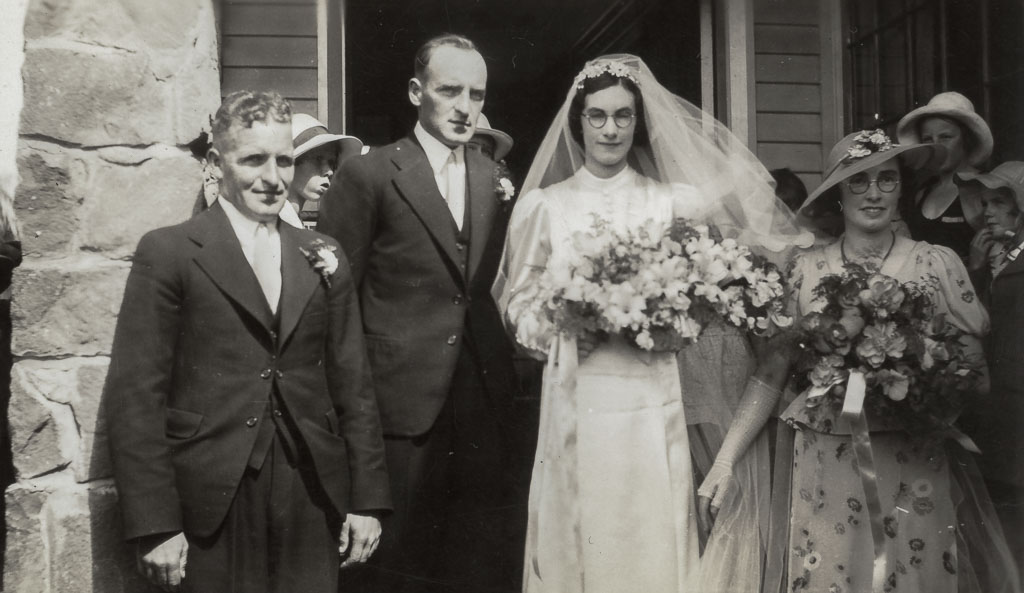 Jim and Myra (Cloake) Rouse-wedding